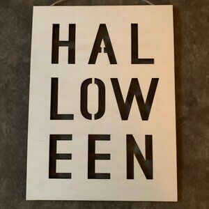 ⭐️DIY Wooden Halloween Sign